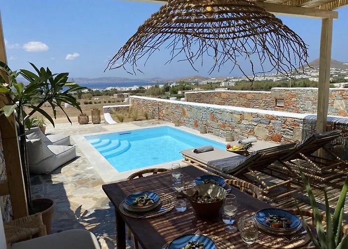 Ypsilon Naxos - Luxury House With Amazing Sea View & Private Pool בית נופש *